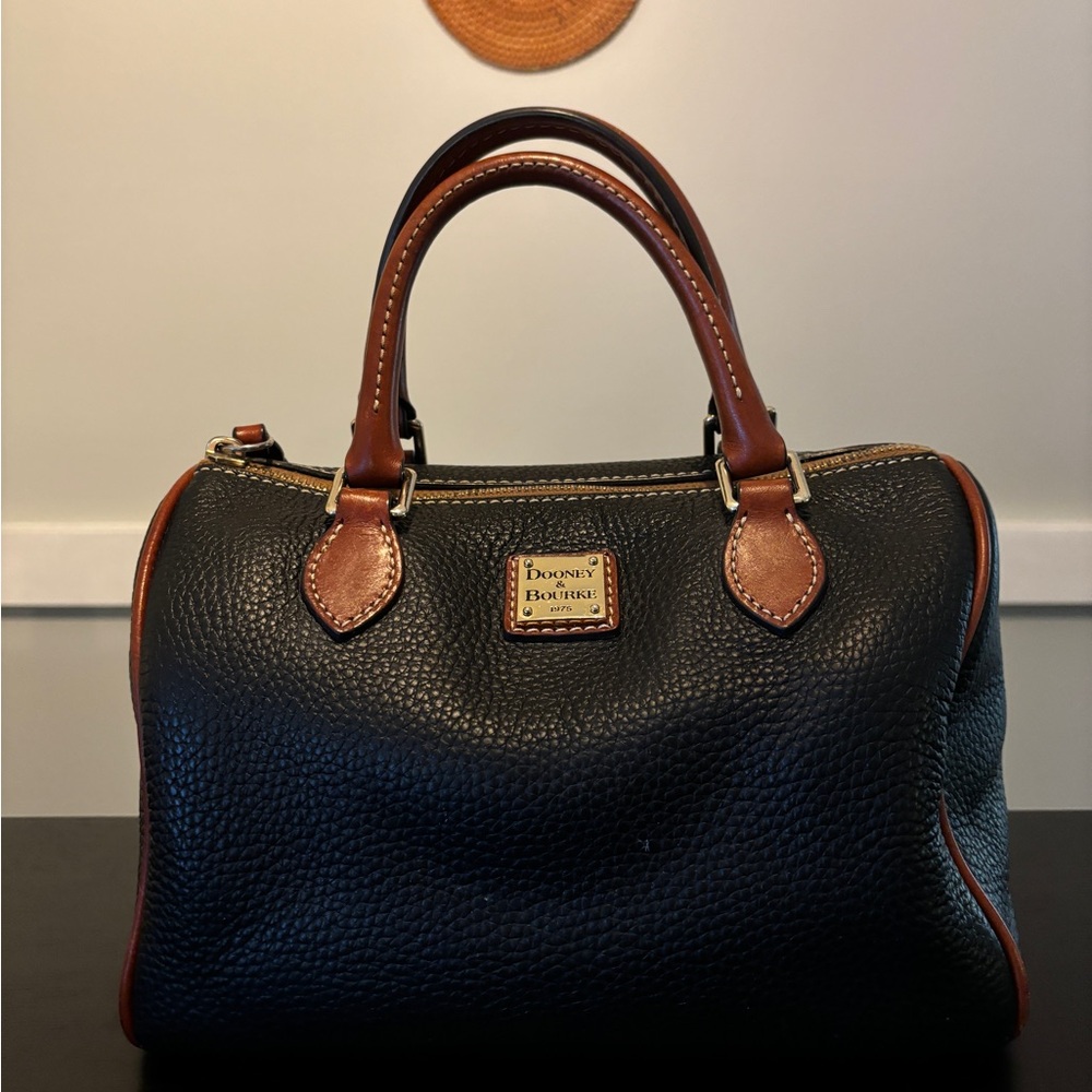 Vintage Dooney & Bourke Pebbled Leather Olivia Satchel
